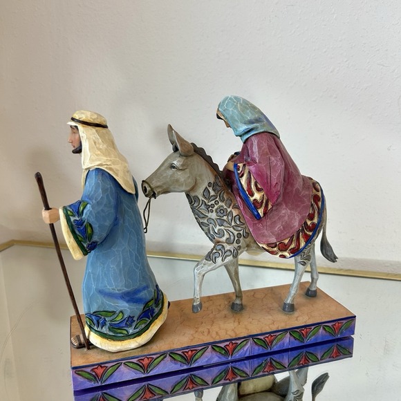 Jim Shore The Journey That Changed The World Figure W/ Mary Joseph & Donkey - Picture 4 of 8